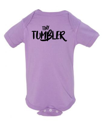 Lavendar Tiny Tumbler Baby Gymnastics Onesie