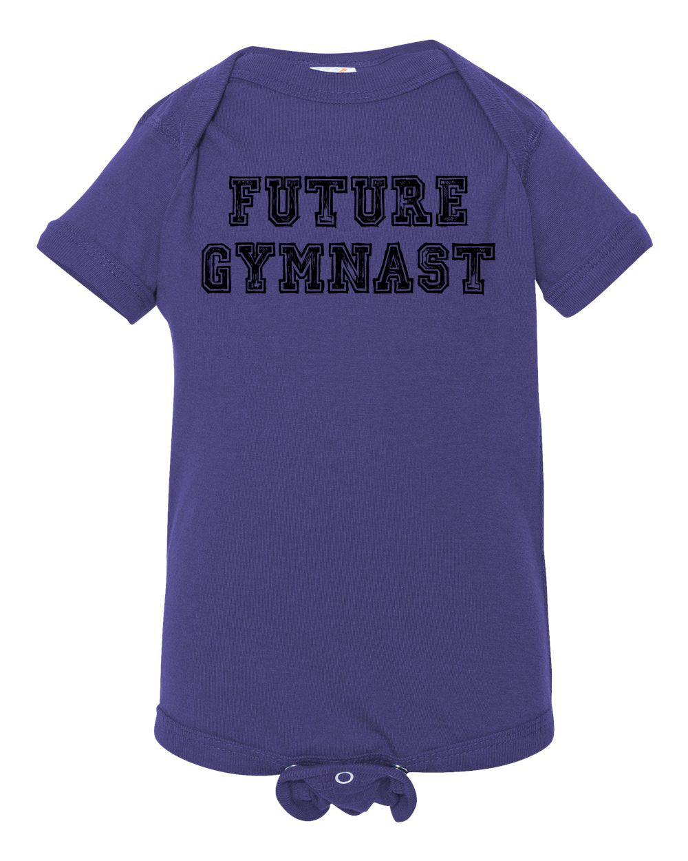 Future Gymnast Baby Onesie Purple
