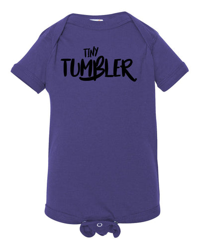 Purple Tiny Tumbler Baby Gymnastics Onesie