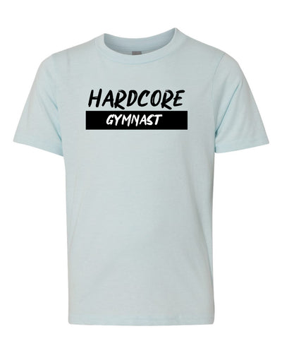 Hardcore Gymnast Youth T-Shirt Ice Blue