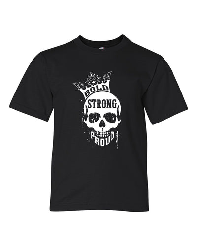 Bold Strong Proud Youth T-Shirt Black