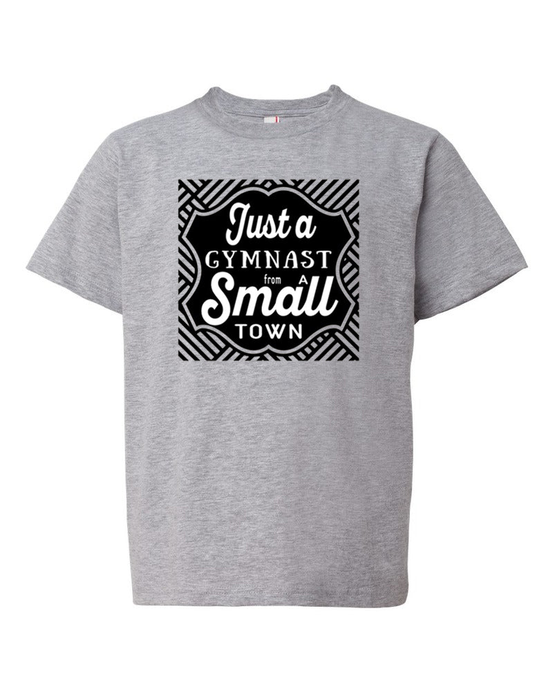 Just A Gymnast From A Small Town Youth T-Shirt Heather Gray