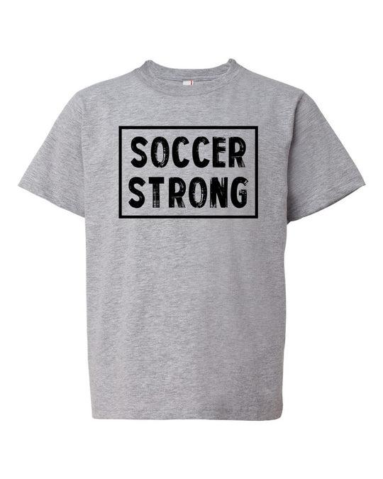 Soccer Strong Youth T-Shirt Heather Gray
