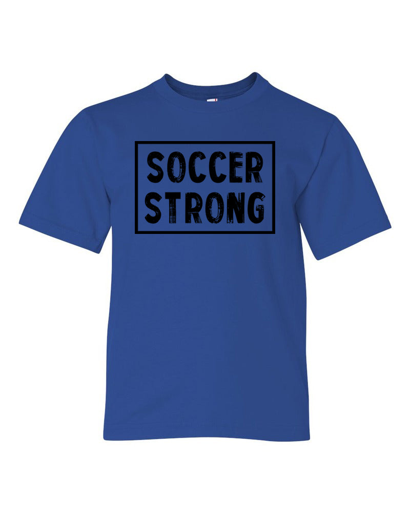 Soccer Strong Youth T-Shirt Royal Blue