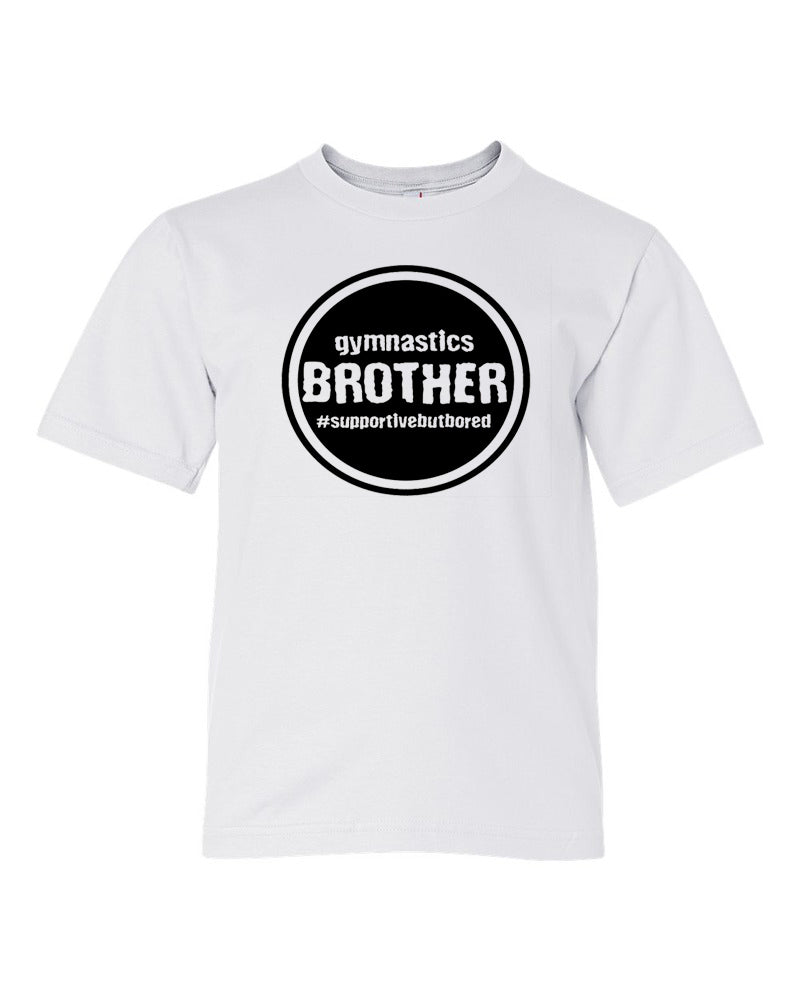 Gymnastics Brother Youth T-Shirt White