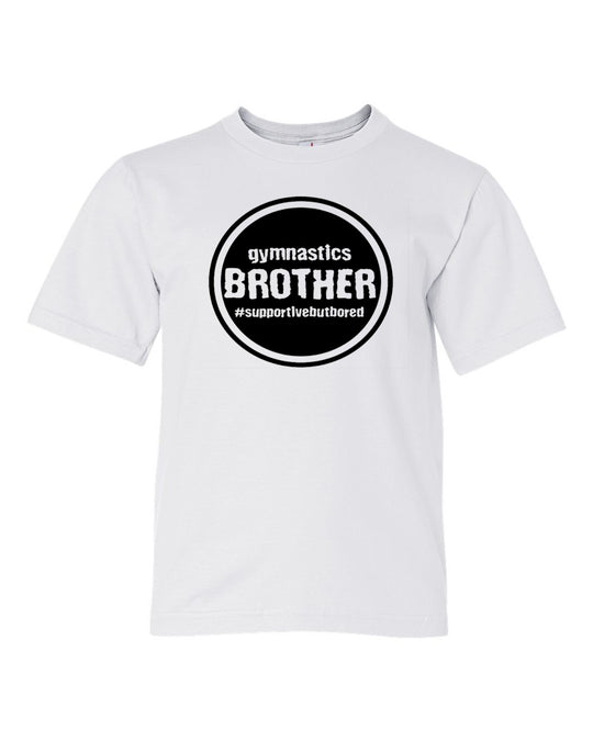 Gymnastics Brother Youth T-Shirt White