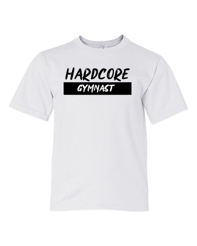 Hardcore Gymnast Youth T-Shirt White