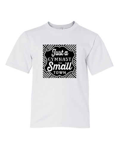 Just A Gymnast From A Small Town Youth T-Shirt White
