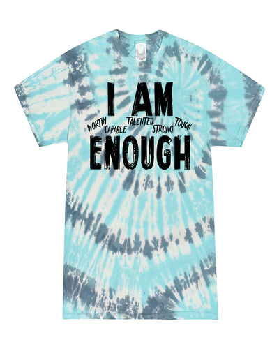 I Am Enough Youth Tie Dye T-Shirt