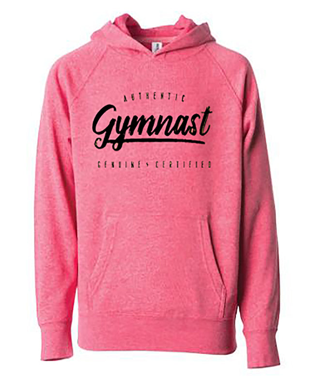 Authentic Gymnast Youth Hoodie Pomegranate