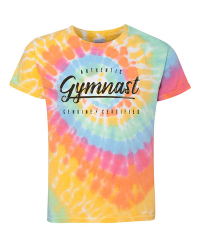 Authentic Gymnast Youth Tie Dye T-Shirt Aerial