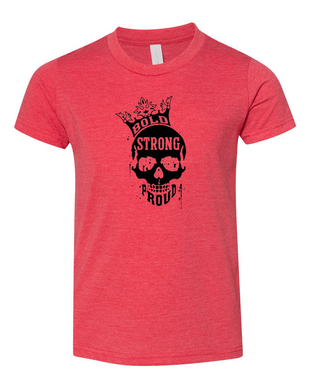 Bold Strong Proud Youth Neon T-Shirt Red