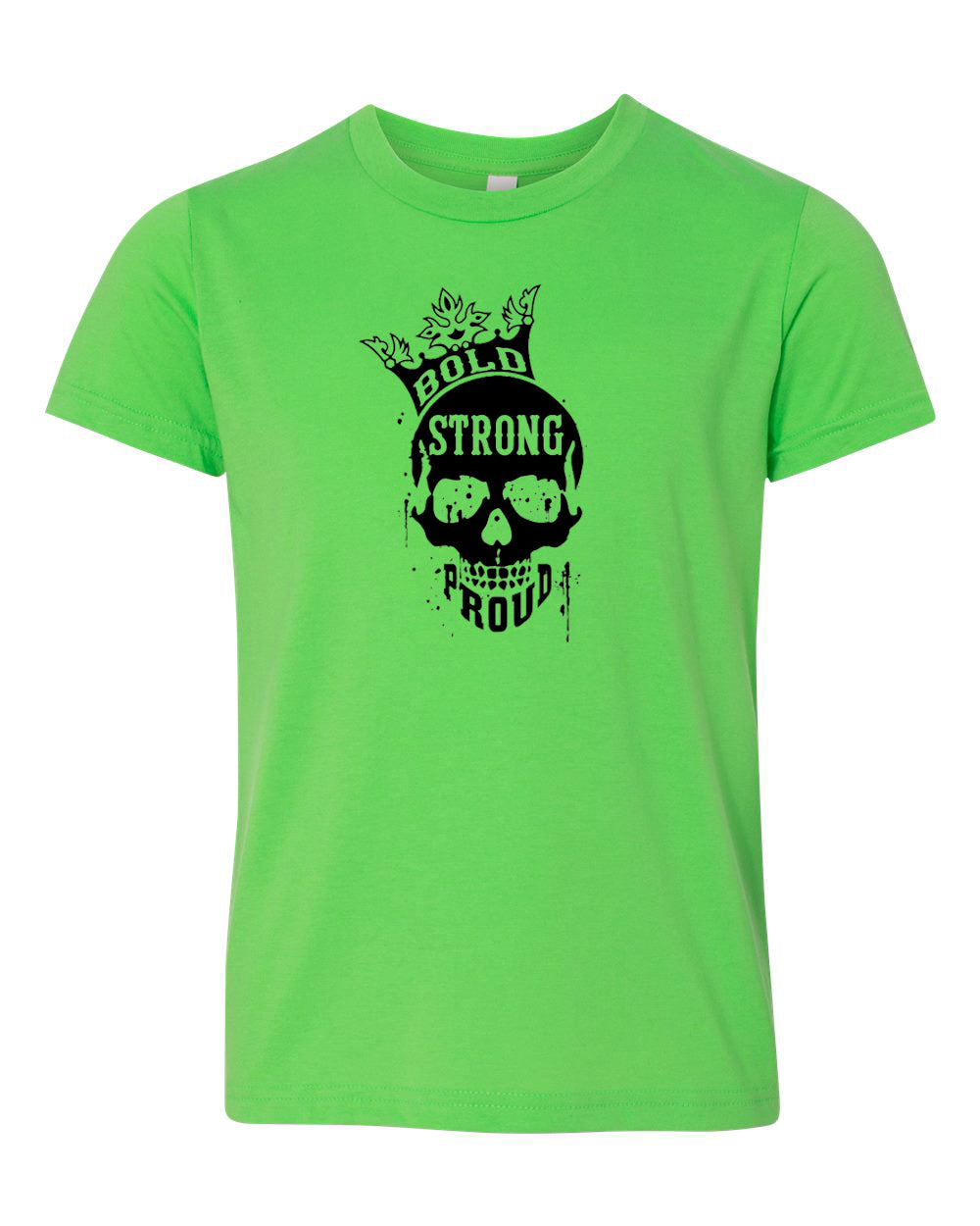 Bold Strong Proud Youth Neon T-Shirt Green