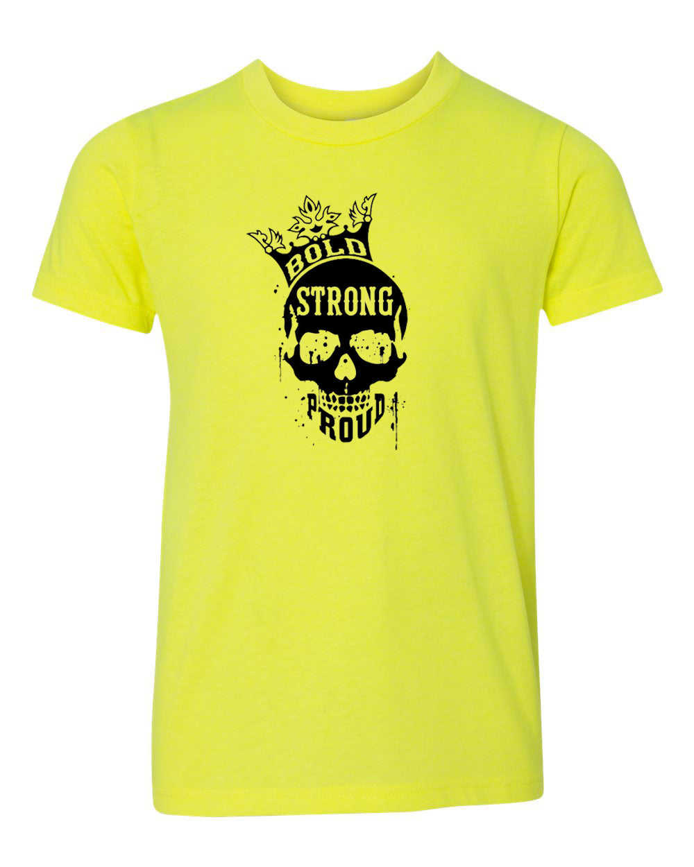 Bold Strong Proud Youth Neon T-Shirt Yellow