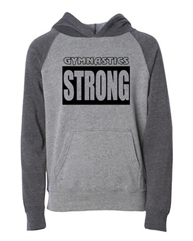 Gymnastics Strong Youth Hoodie Nickel Carbon