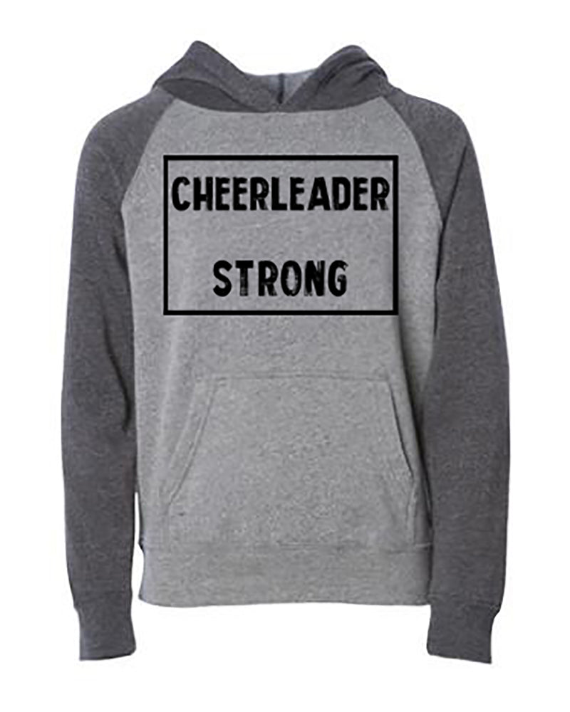 Cheerleader Strong Youth Hoodie Nickel Carbon