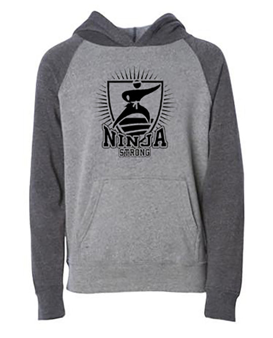 Ninja Strong Youth Hoodie Nickel Carbon
