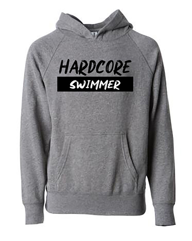 Hardcore Swimmer Adult Hoodie