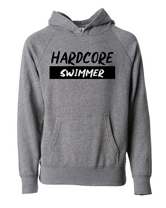 Hardcore Swimmer Adult Hoodie