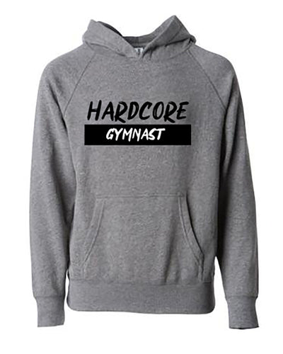 Hardcore Gymnast Youth Hoodie Nickel