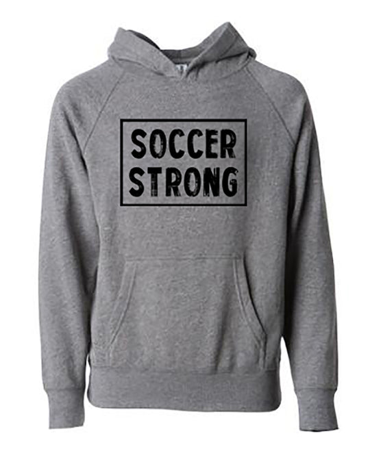 Soccer Strong Youth Hoodie Nickel