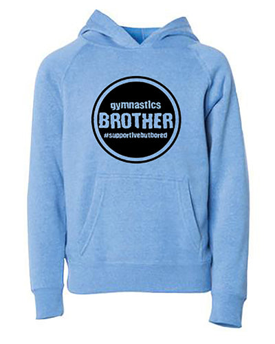 Gymnastics Brother Youth Hoodie Pacific