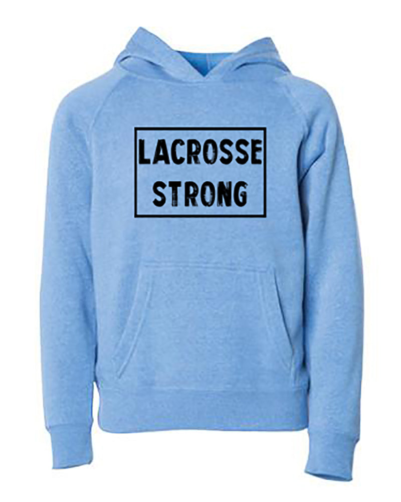 Lacrosse Strong Youth Hoodie Pacific