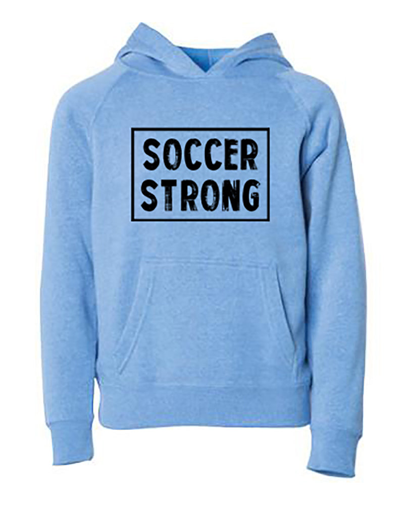 Soccer Strong Adult Hoodie Pacific