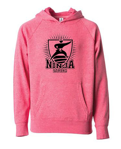 Ninja Strong Youth Hoodie Pomegranate