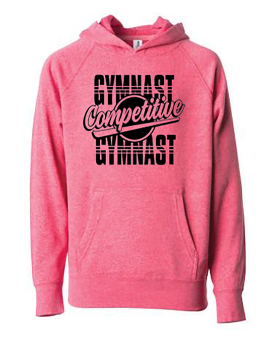 Competitive Gymnast Adult Hoodie Pomegrante