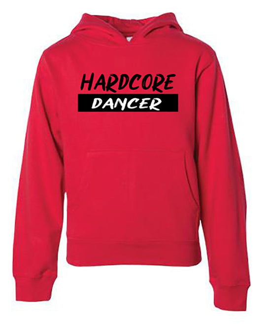 Hardcore Dancer Youth Hoodie Red